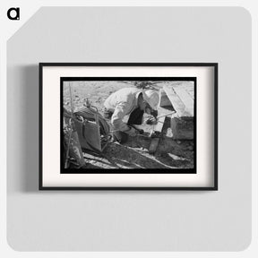 アートポスター-Welder at Shasta Dam
 - ラッセル リー Poster.