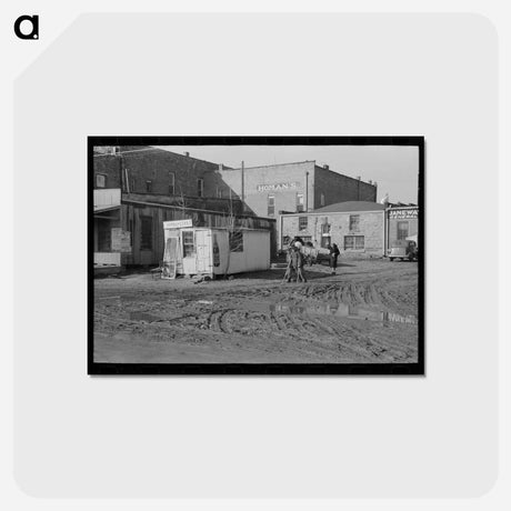アートポストカード-Eufaula Main Street
 - ラッセル リー Postcard.