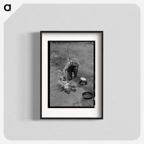 アートポスター-Migrant Family, Oklahoma
 - ラッセル リー Poster.