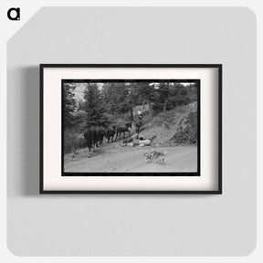 アートポスター-Sheepherder and Horses, Ouray County
 - ラッセル リー Poster.