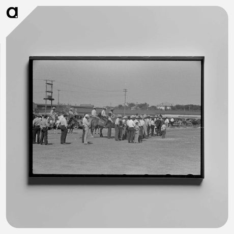 アートパネル-Watching Polo Match, Abilene, Texas
 - ラッセル リー Canvas.