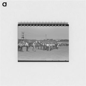 アートメモ帳-Watching Polo Match, Abilene, Texas
 - ラッセル リー Memo.
