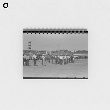アートメモ帳-Watching Polo Match, Abilene, Texas
 - ラッセル リー Memo.