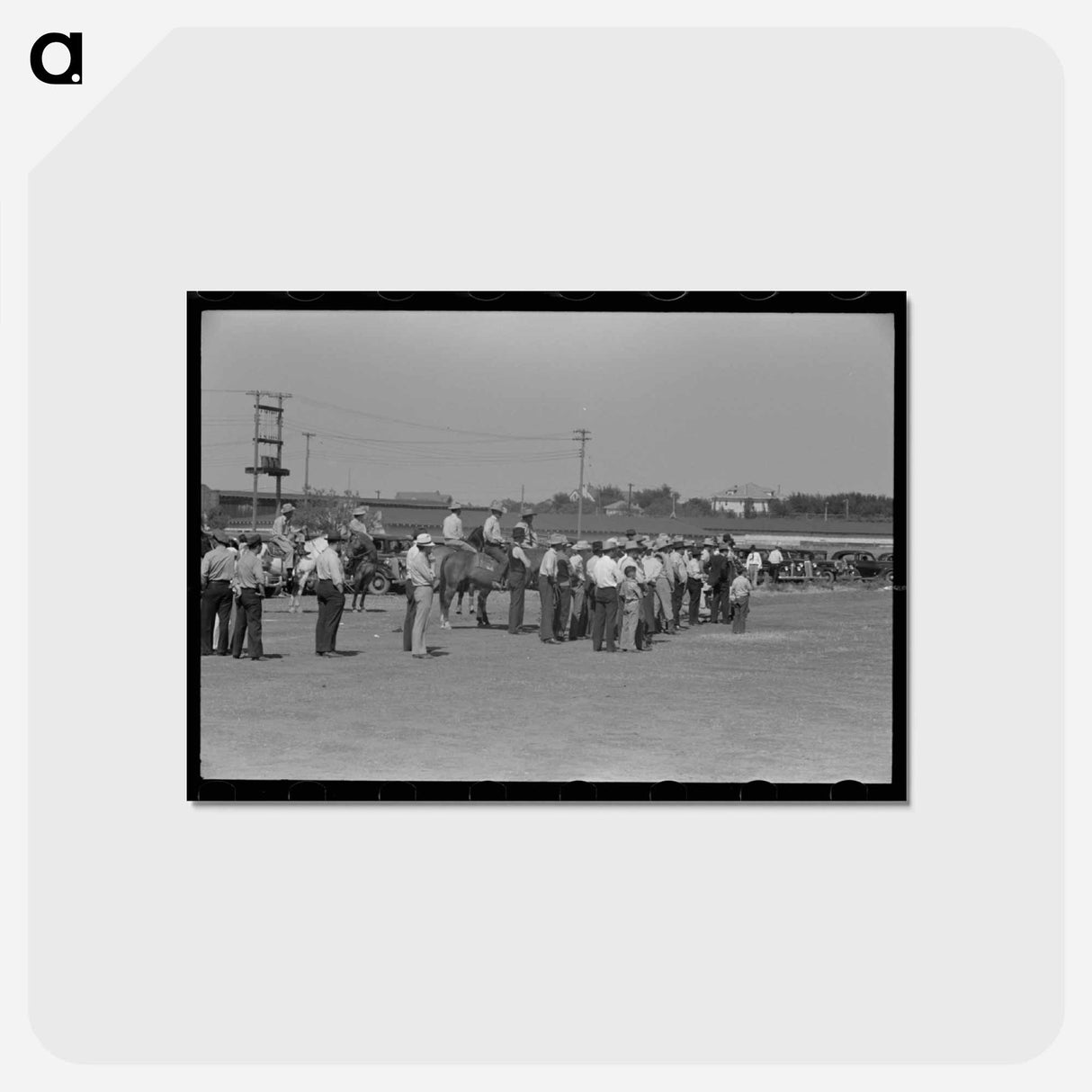 アートポストカード-Watching Polo Match, Abilene, Texas
 - ラッセル リー Postcard.