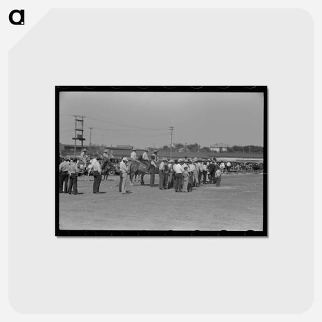 アートポストカード-Watching Polo Match, Abilene, Texas
 - ラッセル リー Postcard.