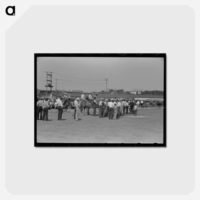 アートポストカード-Watching Polo Match, Abilene, Texas
 - ラッセル リー Postcard.