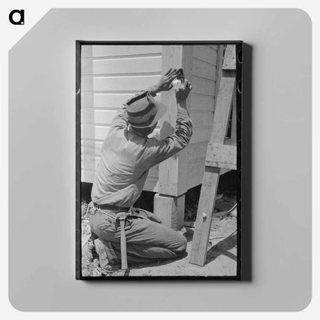 アートパネル-Finishing the Corner Board
 - ラッセル リー Canvas.
