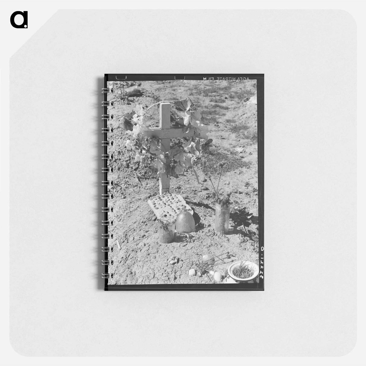 アートメモ帳-Mexican Grave, Raymondville
 - ラッセル リー Memo.