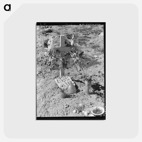 アートポストカード-Mexican Grave, Raymondville
 - ラッセル リー Postcard.