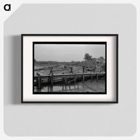 アートポスター-Unloading Oysters, New Orleans
 - ラッセル リー Poster.