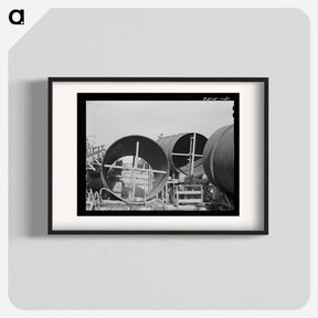 アートポスター-Shasta Dam Penstock Construction
 - ラッセル リー Poster.