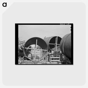 アートポストカード-Shasta Dam Penstock Construction
 - ラッセル リー Postcard.