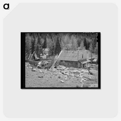 アートポストカード-Bourne Ghost Town
 - ラッセル リー Postcard.
