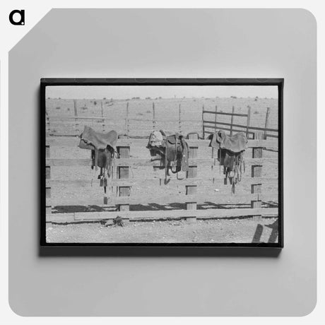アートパネル-Cowboy Saddles
 - ラッセル リー Canvas.
