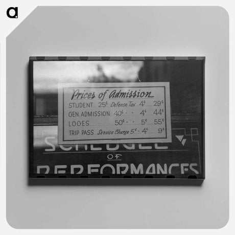 アートパネル-Redding Movie Prices
 - ラッセル リー Canvas.