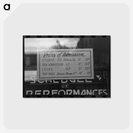 アートポストカード-Redding Movie Prices
 - ラッセル リー Postcard.