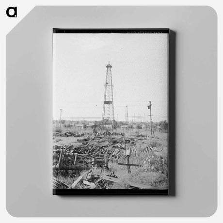 アートパネル-Oil Field Salvage Lot
 - ラッセル リー Canvas.