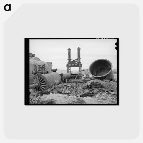 アートポストカード-Cotton Gin Wreckage
 - ラッセル リー Postcard.