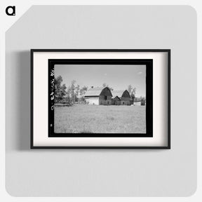 アートポスター-Barns on Farm, Ericsburg
 - ラッセル リー Poster.