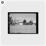 アートポストカード-Barns on Farm, Ericsburg
 - ラッセル リー Postcard.