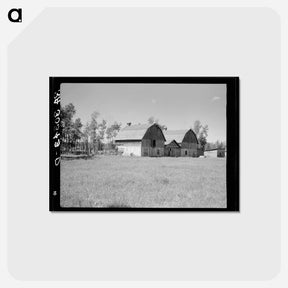 アートポストカード-Barns on Farm, Ericsburg
 - ラッセル リー Postcard.