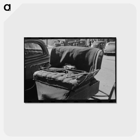 アートポストカード-Seat of Farm Wagon
 - ラッセル リー Postcard.