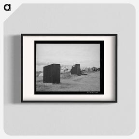アートポスター-Pea Picker Camp Privies
 - ラッセル リー Poster.