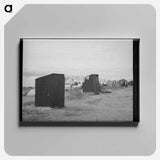 アートパネル-Pea Picker Camp Privies
 - ラッセル リー Canvas.