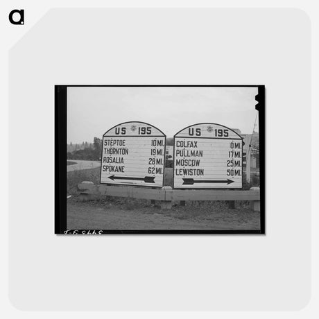 アートポストカード-Colfax Highway Sign
 - ラッセル リー Postcard.