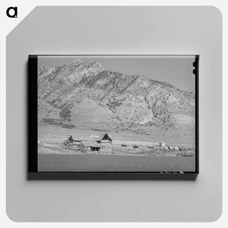 アートパネル-Barns and Wagon, Box Elder County
 - ラッセル リー Canvas.