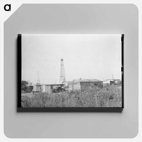 アートパネル-Homes of Oil Field Workers
 - ラッセル リー Canvas.