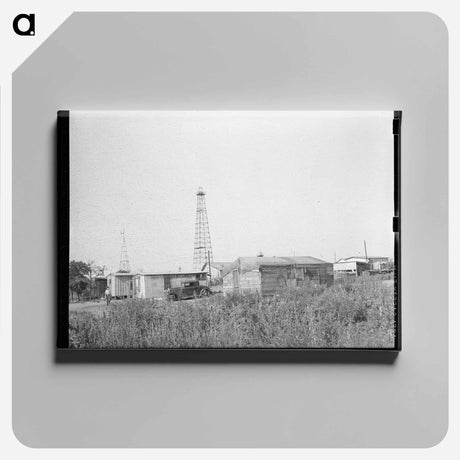 アートパネル-Homes of Oil Field Workers
 - ラッセル リー Canvas.