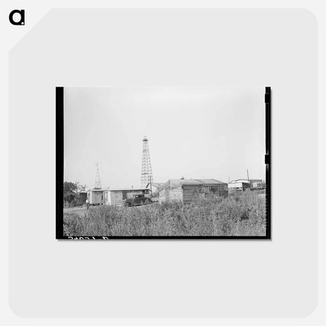 アートポストカード-Homes of Oil Field Workers
 - ラッセル リー Postcard.