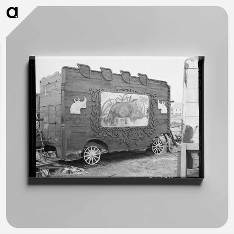 アートパネル-Circus Wagons of Alger
 - ラッセル リー Canvas.