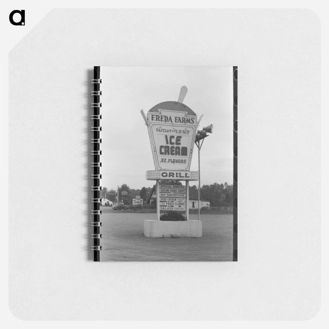 アートメモ帳-Ice Cream, Berlin, Connecticut
 - ラッセル リー Memo.