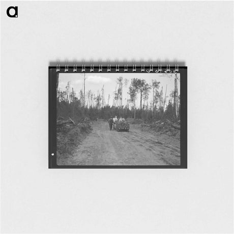 アートメモ帳-Lumber Camp Pulpwood
 - ラッセル リー Memo.