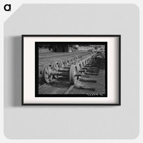 アートポスター-Railway Coach Wheels
 - ラッセル リー Poster.