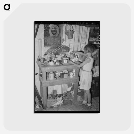 アートポストカード-Mays Avenue Child
 - ラッセル リー Postcard.