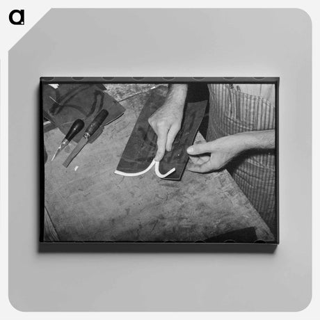 アートパネル-Cowboy Boot Shop
 - ラッセル リー Canvas.