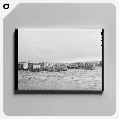アートパネル-Circus Wagons of Alger
 - ラッセル リー Canvas.