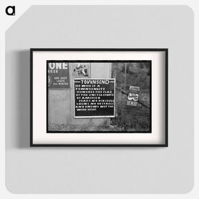 アートポスター-Sign, Saw Pit, Colorado
 - ラッセル リー Poster.
