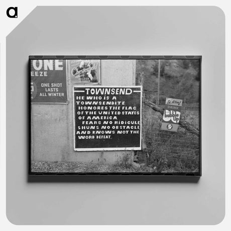 アートパネル-Sign, Saw Pit, Colorado
 - ラッセル リー Canvas.