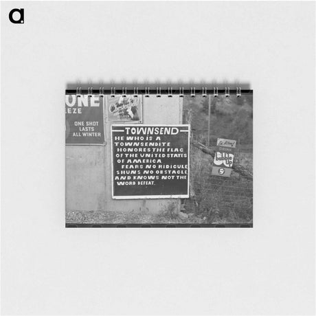 アートメモ帳-Sign, Saw Pit, Colorado
 - ラッセル リー Memo.