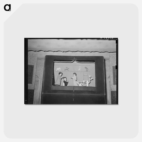 アートポストカード-Texas Teeth Puppet Show
 - ラッセル リー Postcard.