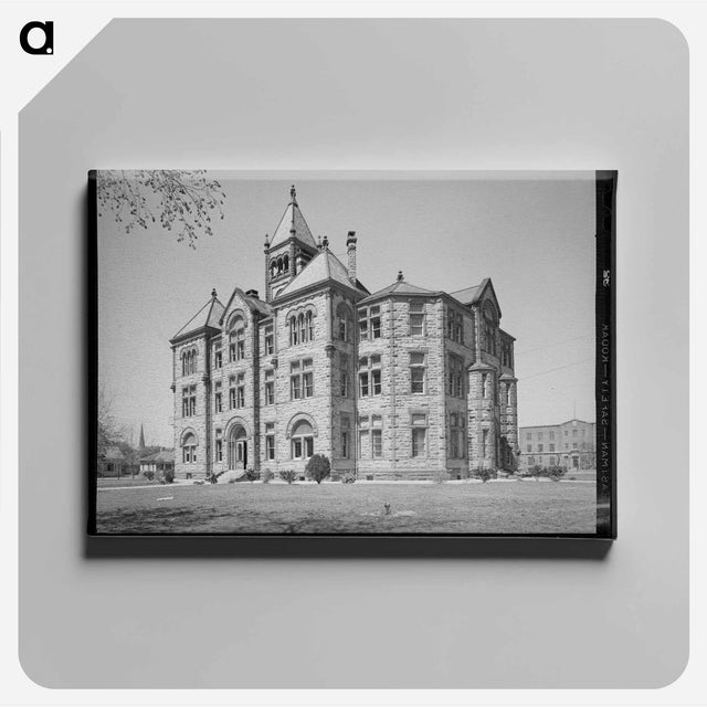 アートパネル-Courthouse, Cuero, Texas
 - ラッセル リー Canvas.