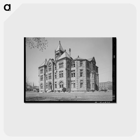 アートポストカード-Courthouse, Cuero, Texas
 - ラッセル リー Postcard.