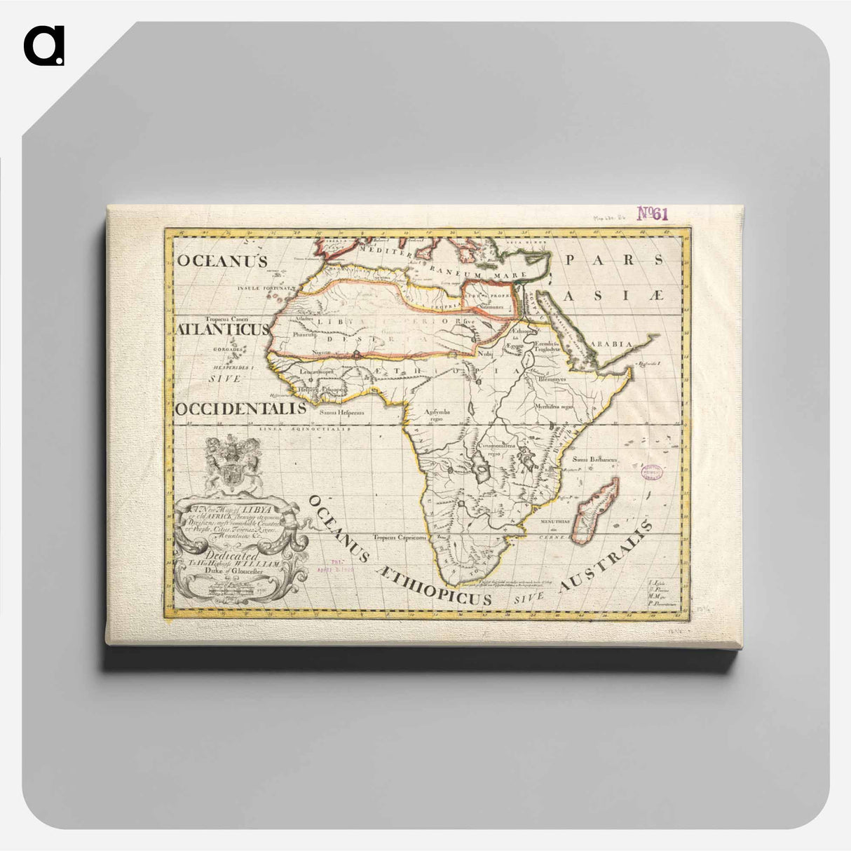 アートパネル-A New Map of Libya
 - ボストン公共図書館 Canvas.