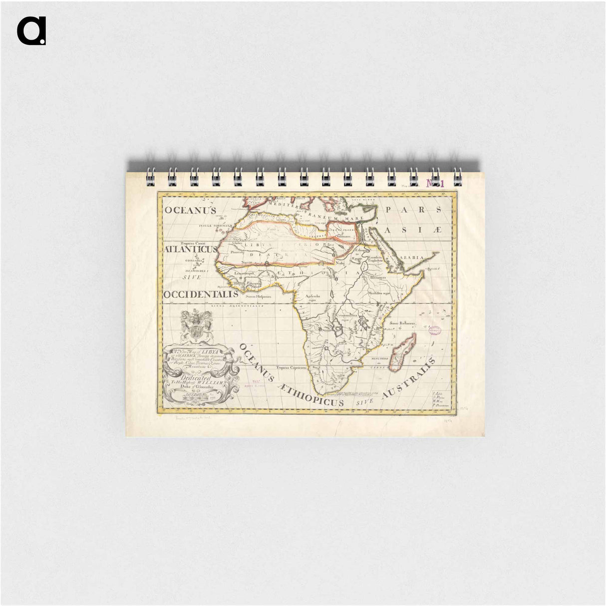 アートメモ帳-A New Map of Libya
 - ボストン公共図書館 Memo.