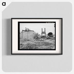 アートポスター-Big Spring Cotton Gin Wreckage
 - ラッセル リー Poster.