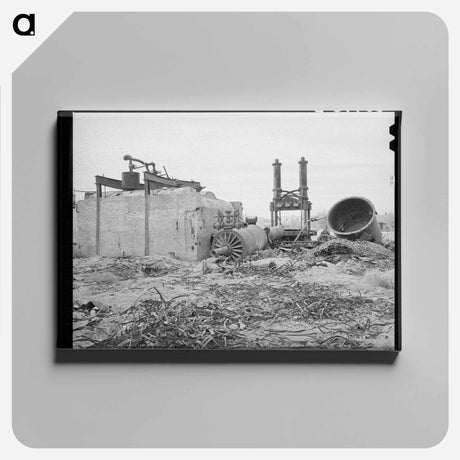 アートパネル-Big Spring Cotton Gin Wreckage
 - ラッセル リー Canvas.